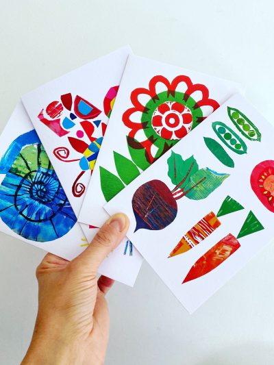Set of 4 Garden cards