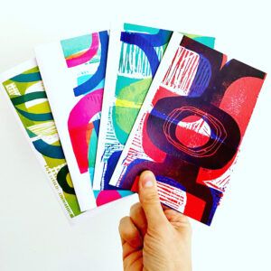Set of for Abstract cards