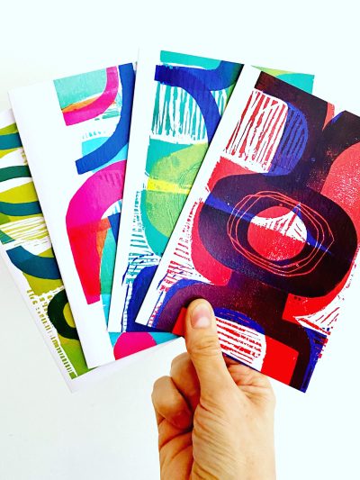 Set of for Abstract cards
