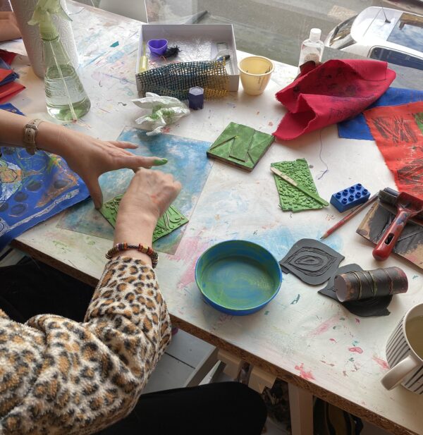 'Fabulous Florals' printing workshop at Worrall Community Hall - Image 10