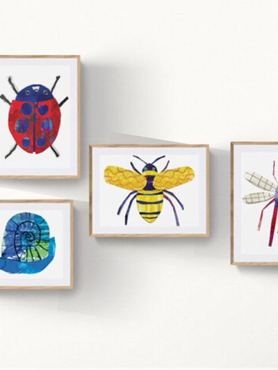 A4 mini-beast print set of four