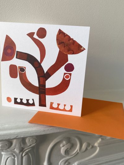 Bold botanic card and envelope