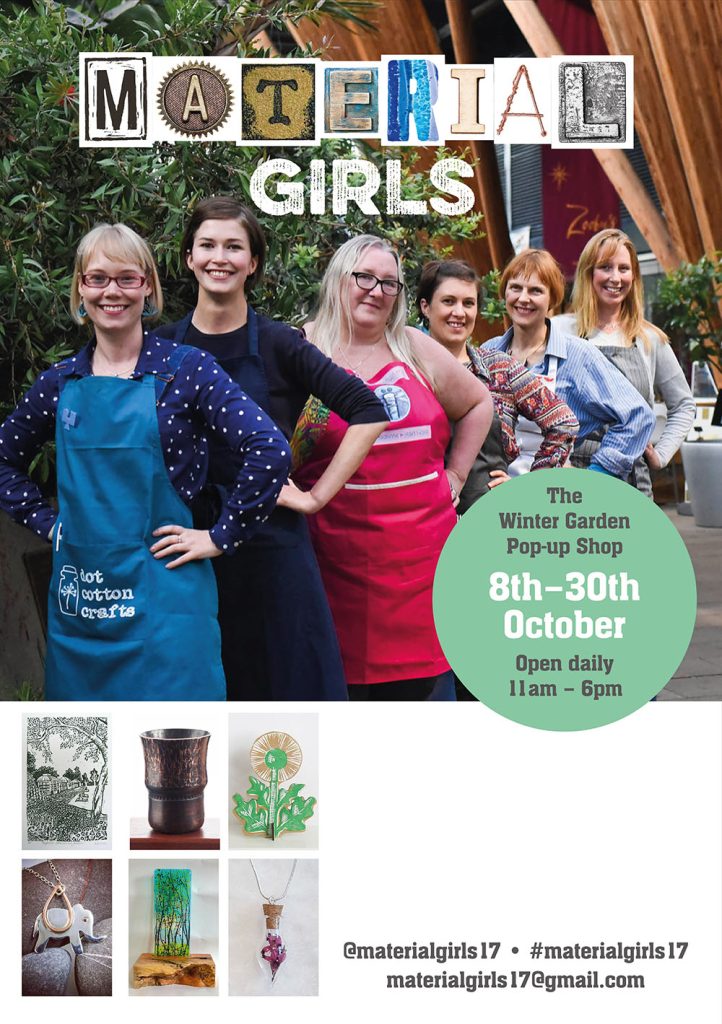 Material girls promotion leaflet