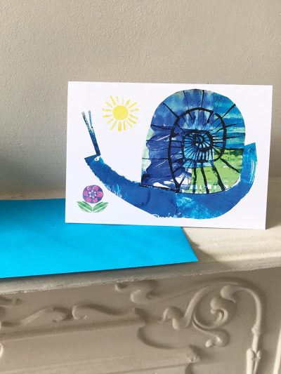 Snail card and envelope