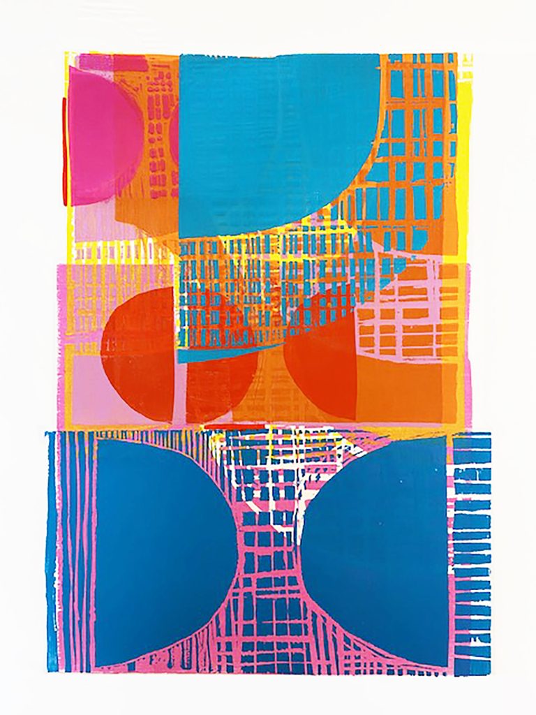 Tapestry woodcut print