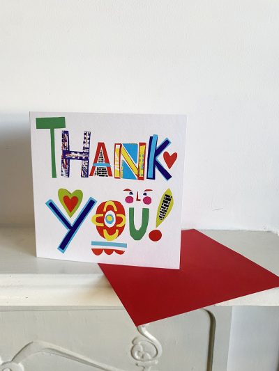 Thank you card and envelope