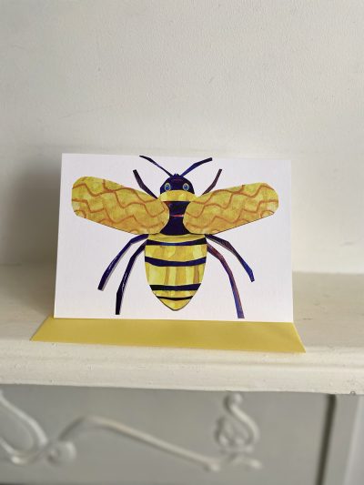honey bee card and envelope