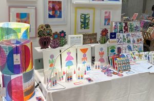 Sam Groom stall at Notts print fair