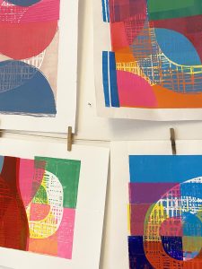 detail of print corners