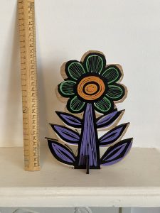 Purple flower 1 ruler