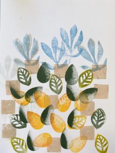 leaves stamp print 1