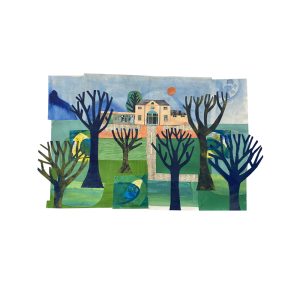 The old coach house print
