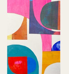 January 1st collage from hand printed papers