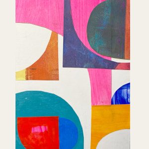 January 1st collage from hand printed papers