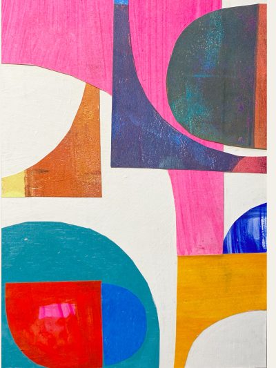 January 1st collage from hand printed papers