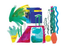 Jardin Marjorelle print detail